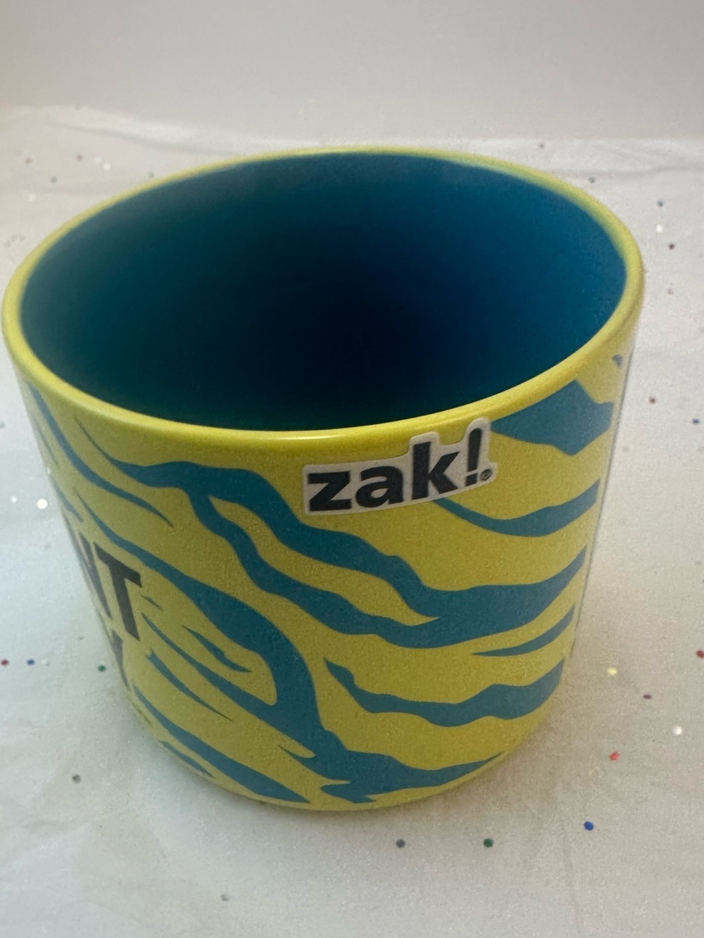 MTV Yellow & Teal 'I Want My MTV' Ceramic Mug set of 2! - Picture 6 of 7